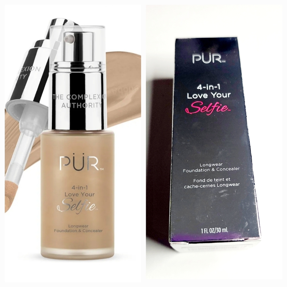 PurMinerals 4 in 1 Love Your Selfie Longwear Foundation Oak TG3